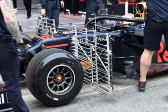Max Verstappen, Red Bull Racing RB15 met aerosensors