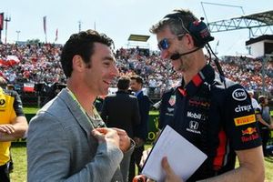 Le vainqueur de l'Indy 500, Simon Pagenaud, sur la grille