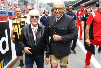 Bernie Ecclestone con Carmelo Carmelo Ezpeleta, CEO Dorna Sports