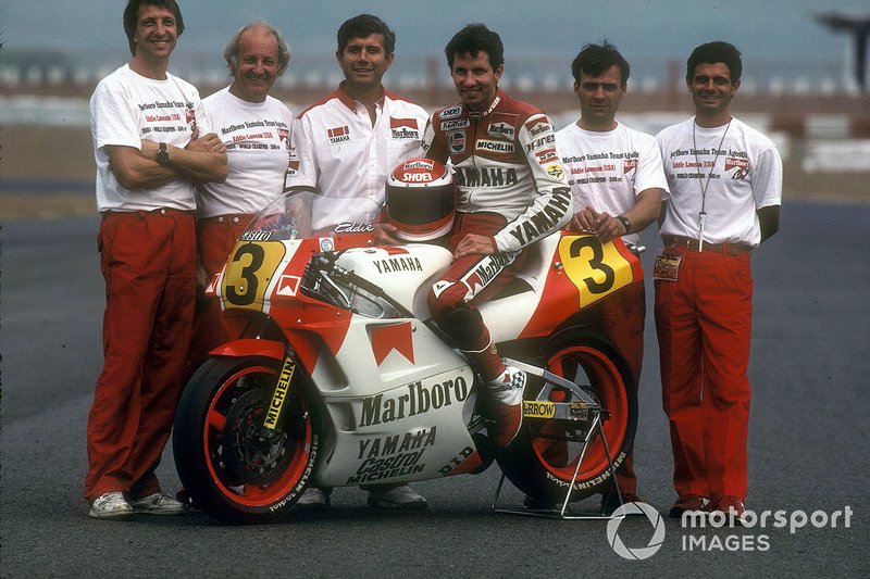 Fiorenzo Fanali, Kel Carruthers, Giacomo Agostini, Eddie Lawson