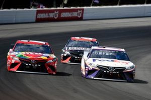  Kyle Busch, Joe Gibbs Racing, Toyota Camry M&M's Skittles,  Denny Hamlin, Joe Gibbs Racing, Toyota Camry FedEx Ground,  Erik Jones, Joe Gibbs Racing, Toyota Camry Reser's Main St Bistro