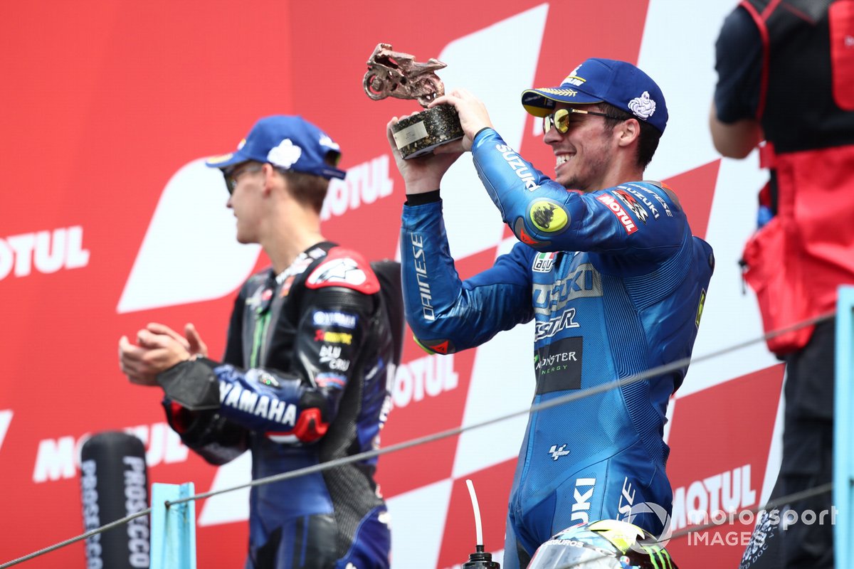 Podio: tercer puesto Joan Mir, Team Suzuki MotoGP