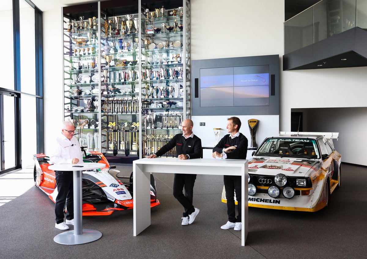 Stefan Moser, Stéphane Peterhansel, Édouard Boulanger, Audi Sport