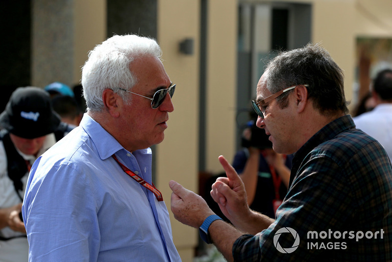 Lawrence Stroll, proprietario del team Racing Point Force India F1 e Gerhard Berger