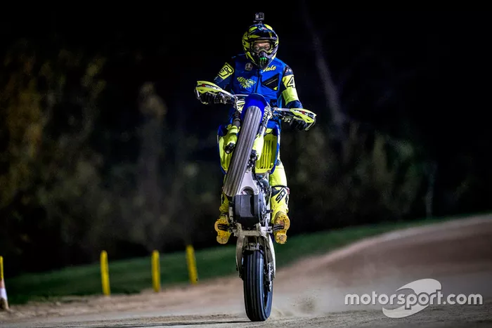 Valentino Rossi en acción