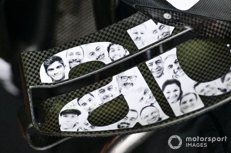 Detalhes da moto da Aprilia Racing Team