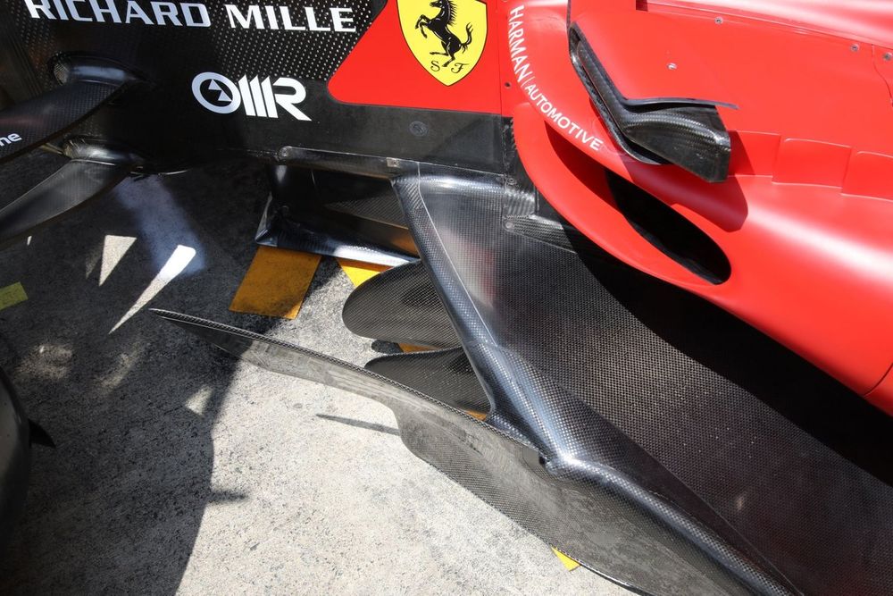 Detalle del lateral del Ferrari SF-23