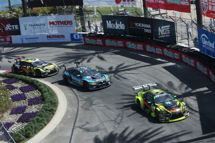 #12: Vasser Sullivan, Lexus RC F GT3, GTD: Aaron Telitz, Frankie Montecalvo, #97: Turner Motorsport, BMW M4 GT3, GTD: Bill Auberlen, Chandler Hull, #14: Vasser Sullivan, Lexus RC F GT3, GTD PRO: Jack Hawksworth, Ben Barnicoat