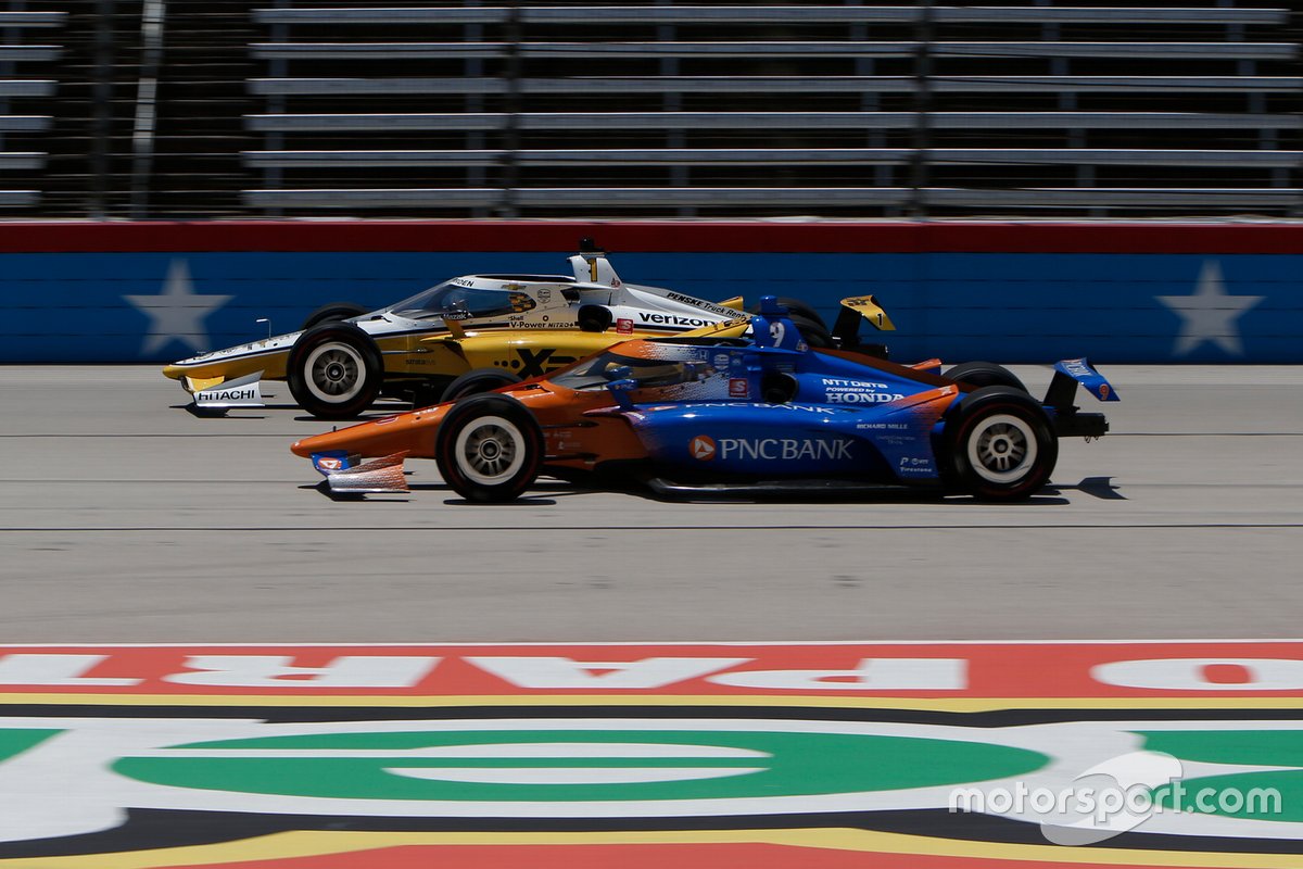 Josef Newgarden, Team Penske Chevrolet, Scott Dixon, Chip Ganassi Racing Honda