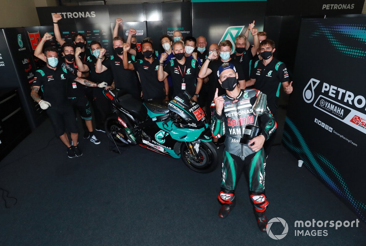 Il vincitore della gara Fabio Quartararo, Petronas Yamaha SRT