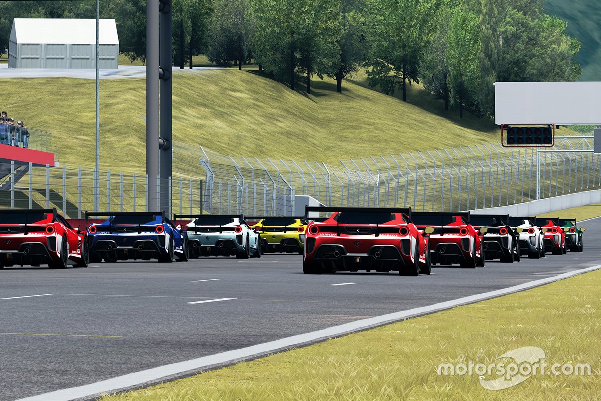 Ferrari 488 Challenge Evo в виртуальных гонках