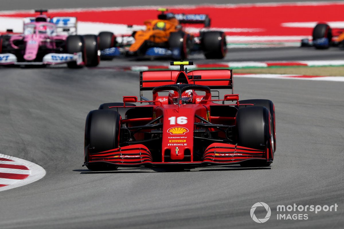 Charles Leclerc, Ferrari SF1000, Sergio Pérez, Racing Point RP20, Lando Norris, McLaren MCL35