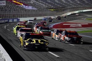 Kyle Busch, Joe Gibbs Racing Toyota App State Class of 2020 leads Austin Cindric, Team Penske Ford Snap-on Tools