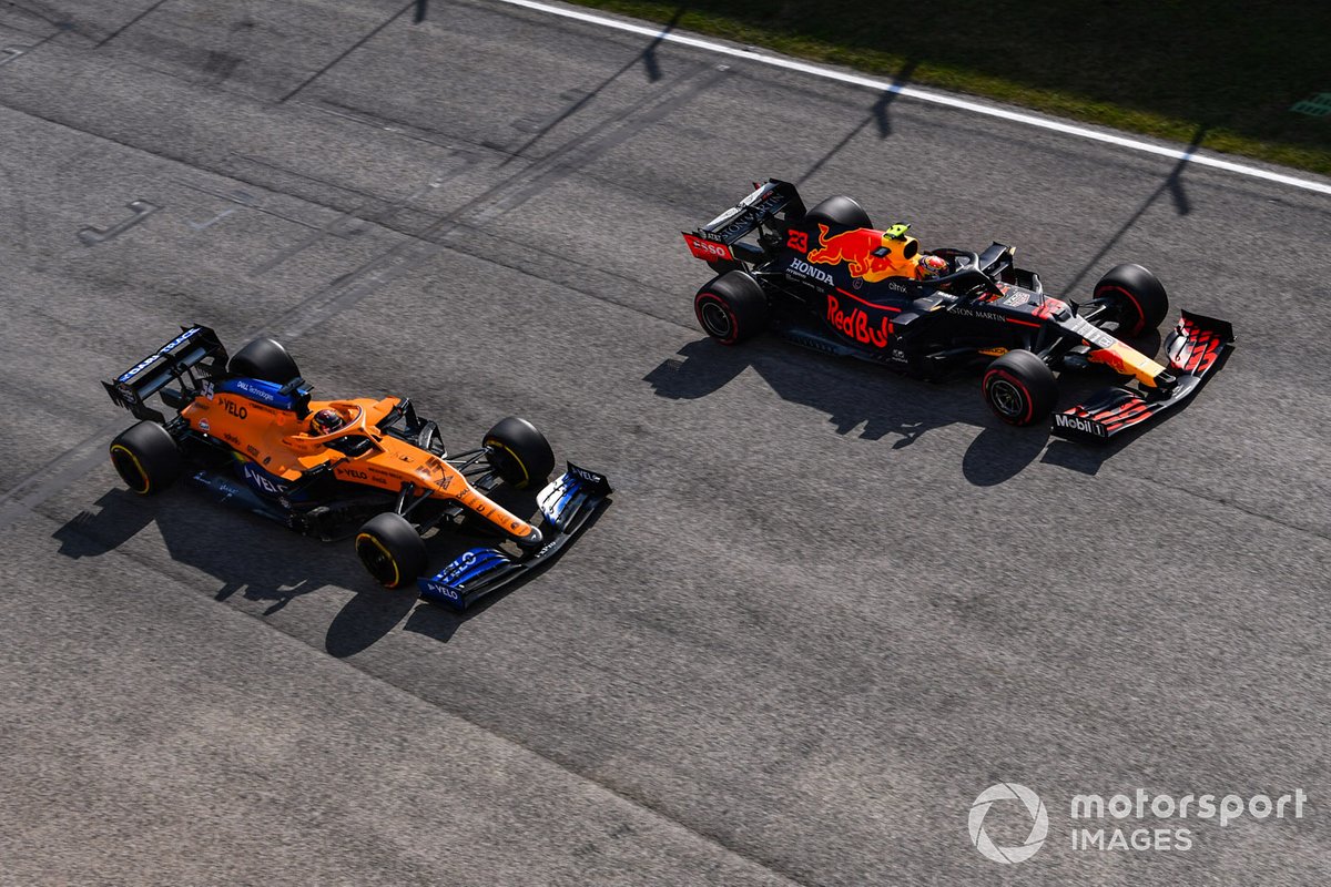 Алекс Элбон, Red Bull Racing RB16, Карлос Сайнс, McLaren MCL35