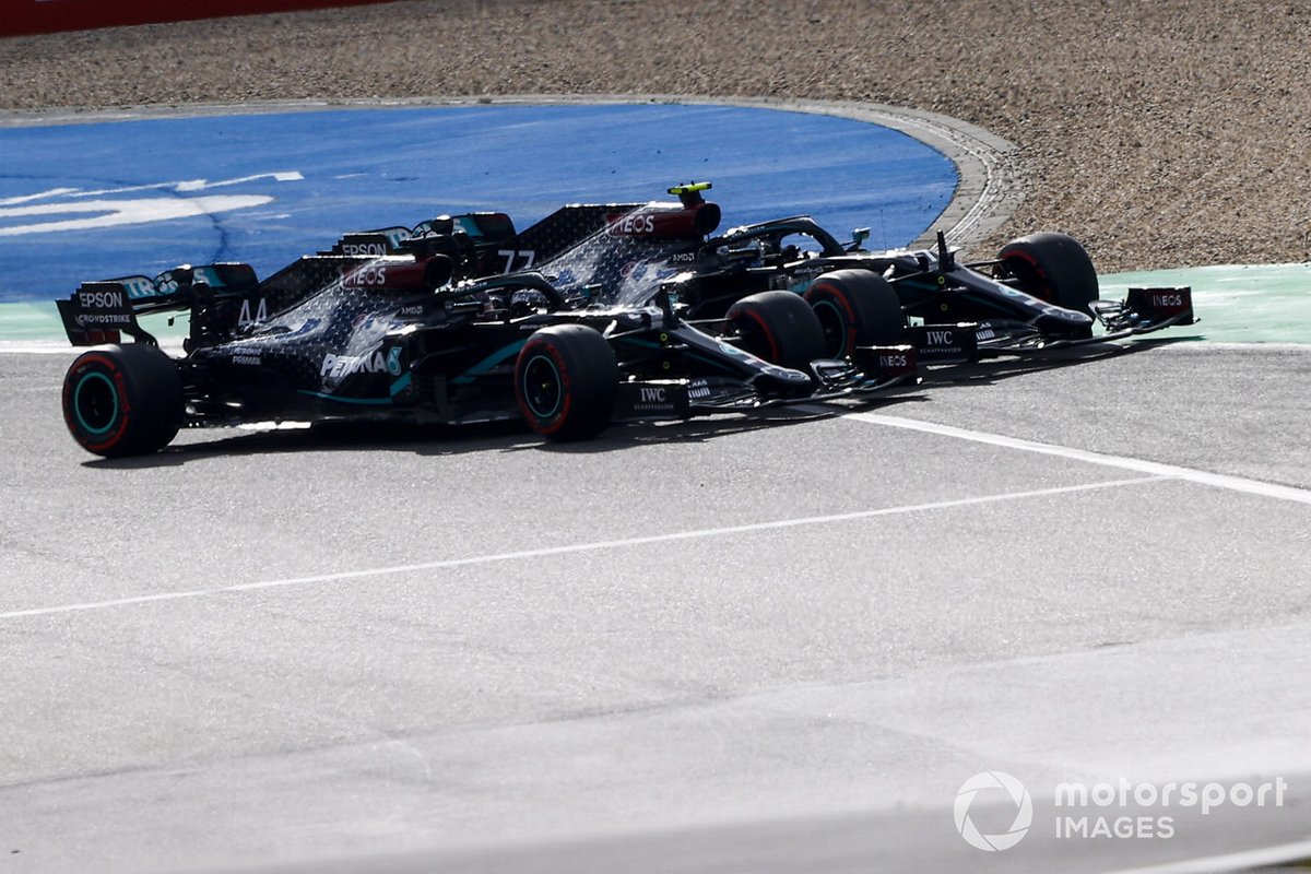 Lewis Hamilton, Mercedes F1 W11, Valtteri Bottas, Mercedes F1 W11 al inicio