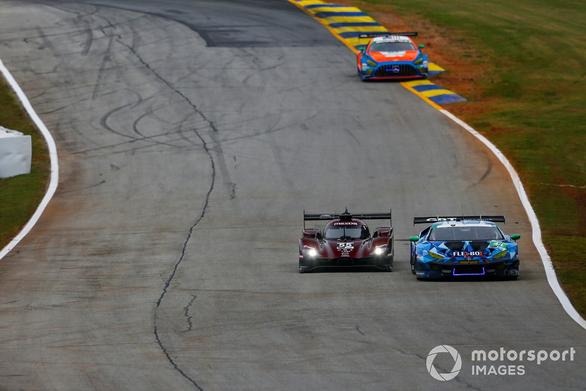 #44 GRT Magnus Lamborghini Huracan GT3, GTD: John Potter, Andy Lally, Spencer Pumpelly, #55 Mazda Team Joest Mazda DPi, DPi: Jonathan Bomarito, Harry Tincknell, Ryan Hunter-Reay