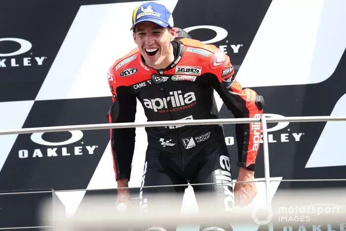Podio: tercer lugar Aleix Espargaró, Aprilia Racing Team