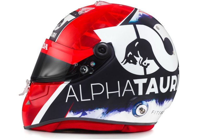 Helmet of Daniil Kvyat, AlphaTauri