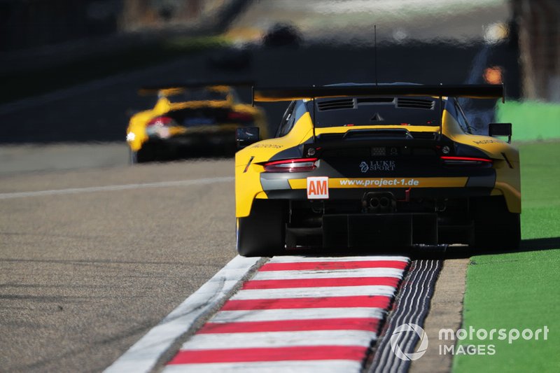 #57 Team Project 1 Porsche 911 RSR: Ben Keating, Larry ten Voorde, Jeroen Bleekemolen