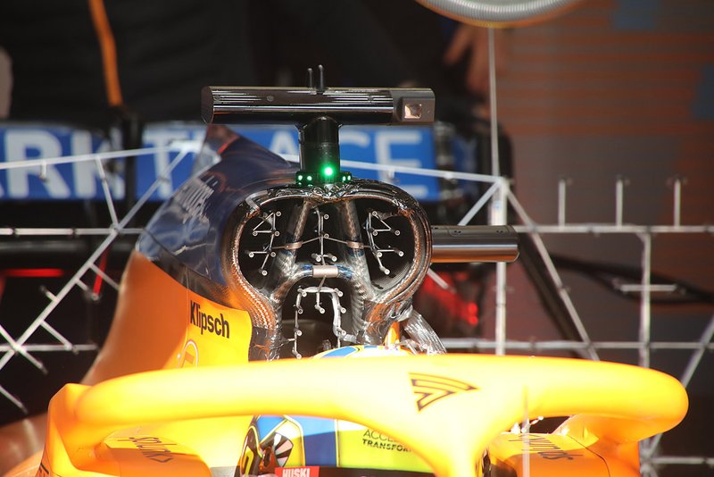 Detalle del McLaren MCL35