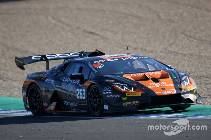 #263 Huracan Super Trofeo Evo, FFF Racing Team: Takashi Kasai, Juuso Puhakka