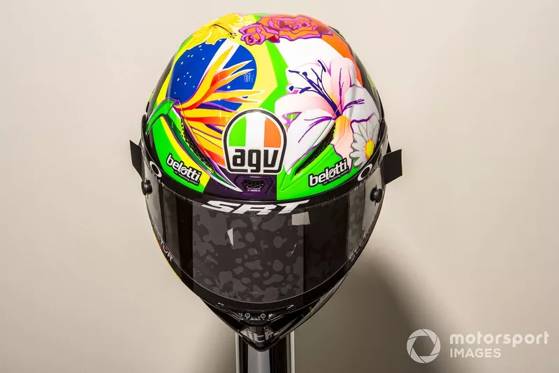 Le casque de Franco Morbidelli, Petronas Yamaha SRT