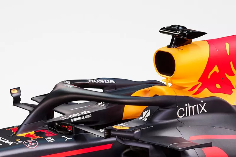 Detalle del cokcpit del Red Bull Racing RB16B