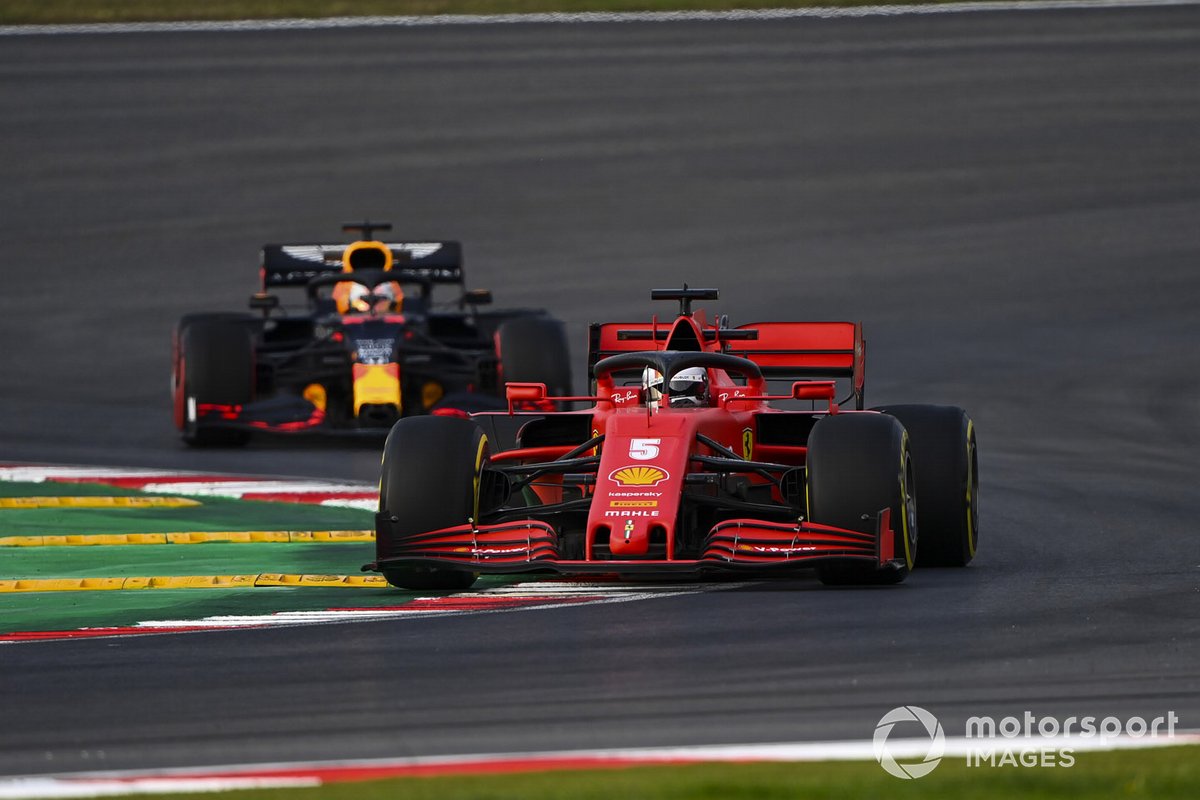 Sebastian Vettel, Ferrari SF1000, Max Verstappen, Red Bull Racing RB16