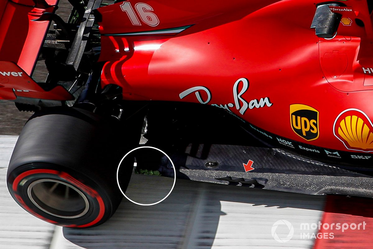 Ferrari SF1000 floor detail