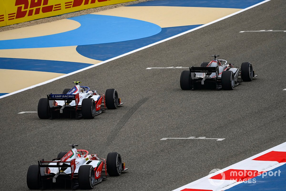 Nikita Mazepin, Hitech Grand Prix, Robert Shwartzman, Prema Racing y Mick Schumacher, Prema Racing