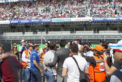 Jimmy Morales director de la serie Nascar México Y Daniel Suárez Grand Marshall de la carrera