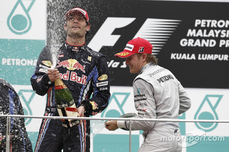 Nico Rosberg, First Mercedes AMG F1 Podium - Malaysia 2010