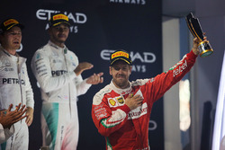 Podium : le troisième, Sebastian Vettel, Ferrari