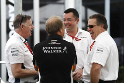 Mike O'Driscoll, Williams, Bob Fernley, Subdirector del equipo, Force India, Eric Boullier, Director