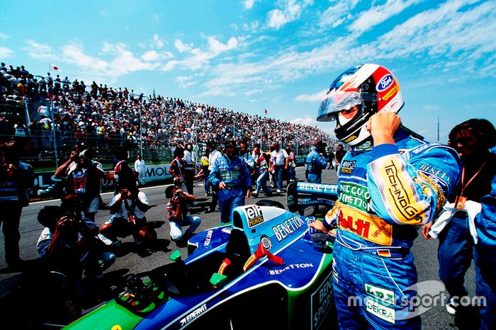 1994: otro casco de Schumacher en Benetton