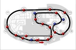 iRacing trazado del camino de Charlotte