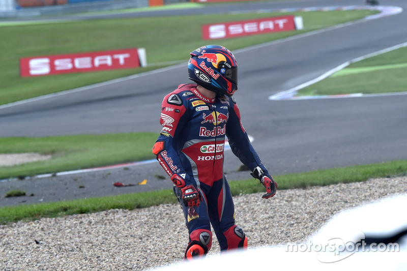 La caduta di Stefan Bradl, Honda World Superbike Team