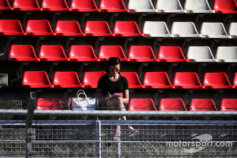 Un fan en la tribuna