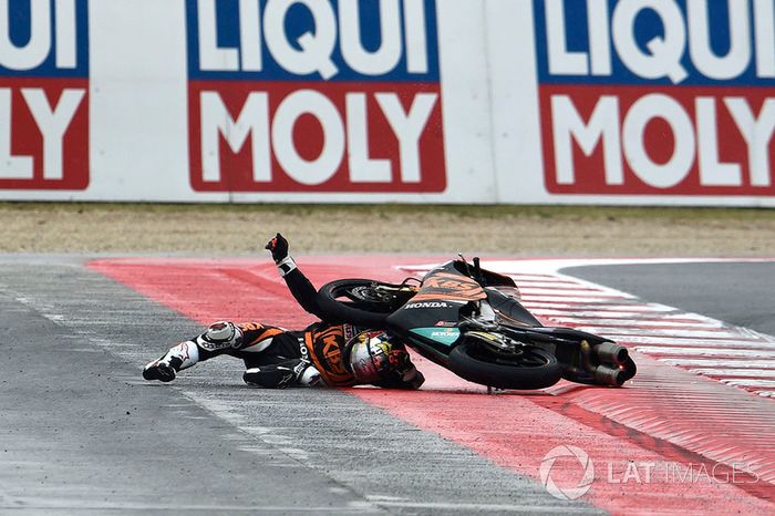 Tatsuki Suzuki, SIC58 Squadra Corse, caída