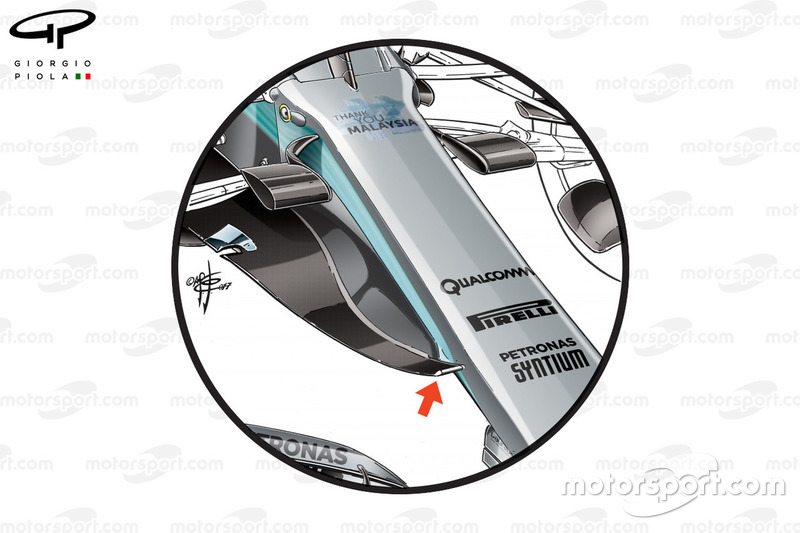 Nez de la Mercedes W08, Malaysia GP