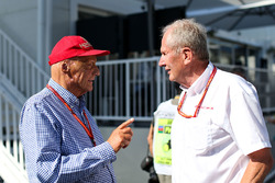 Niki Lauda, Mercedes AMG F1 Fahri Direktörü ve Dr Helmut Marko, Red Bull Motorsporları Danışmanı
