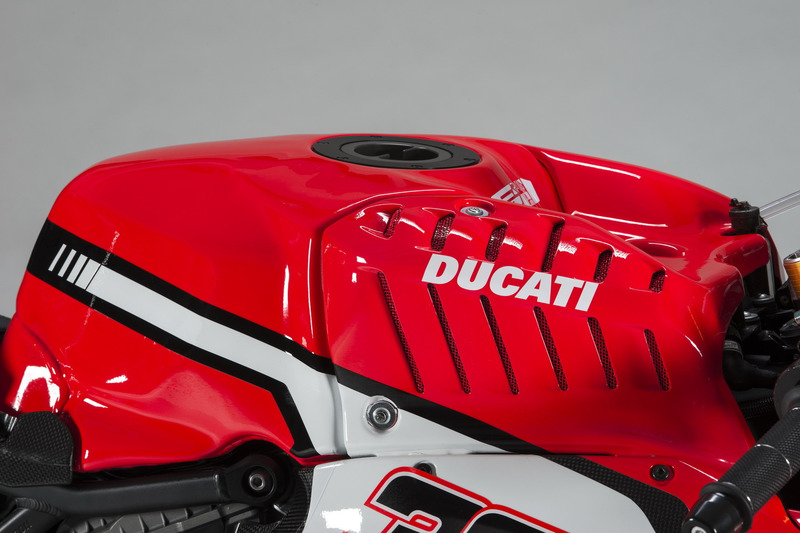 Detail vom Bike von Marco Melandri, Ducati Team