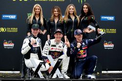 Podyum: Yarış galibi Mattias Ekström, EKS, Audi S1 EKS RX Quattro, 2. Johan Kristoffersson, PSRX Volkswagen Sweden, VW Polo GTi, 3. Timmy Hansen, Team Peugeot-Hansen, Peugeot 208 WRX