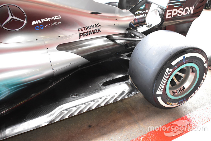 Mercedes AMG F1 W08, detalle trasero