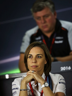 Claire Williams, Williams Deputy Team Principal in the FIA Press Conference