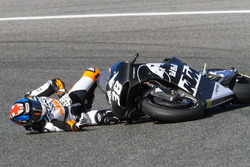 Chute de Bradley Smith, Red Bull KTM Factory Racing