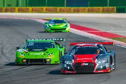 #5 Belgian Audi Club Team WRT, Audi R8 LMS: Marcel Fässler, Dries Vanthoor, #19 GRT Grasser Racing Team, Lamborghini Huracan GT3: Ezequiel Perez Companc, Norbert Siedler