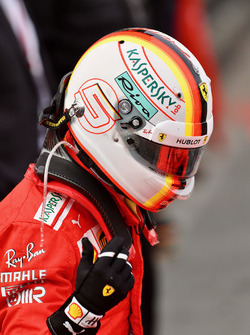 Sebastian Vettel, Ferrari, parc ferme