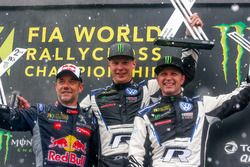 Podio: Ganador, Johan Kristoffersson, PSRX Volkswagen Sweden, segundo, Sébastien Loeb, Team Peugeot Total,-tercero, Petter Solberg, PSRX Volkswagen Sweden