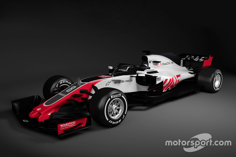 Haas F1 Team 2018 renk düzeni